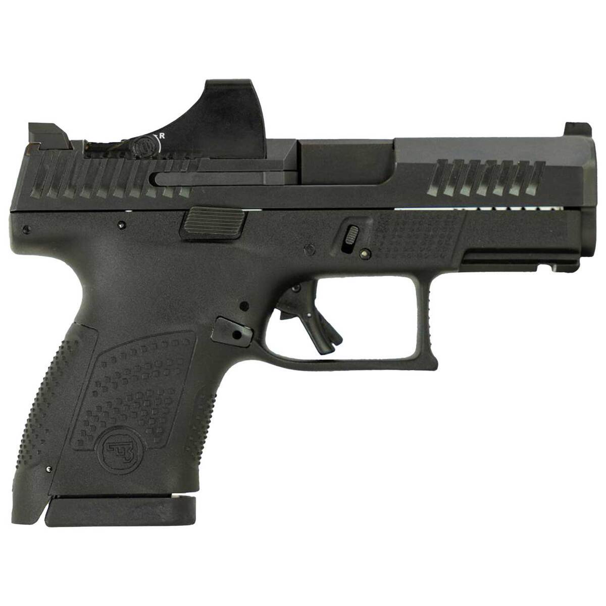 CZ USA P-10 S with Holosun SCS Green Dot Sight 9mm Luger 3.5in Black Nitride Pistol - 12+1 Rounds