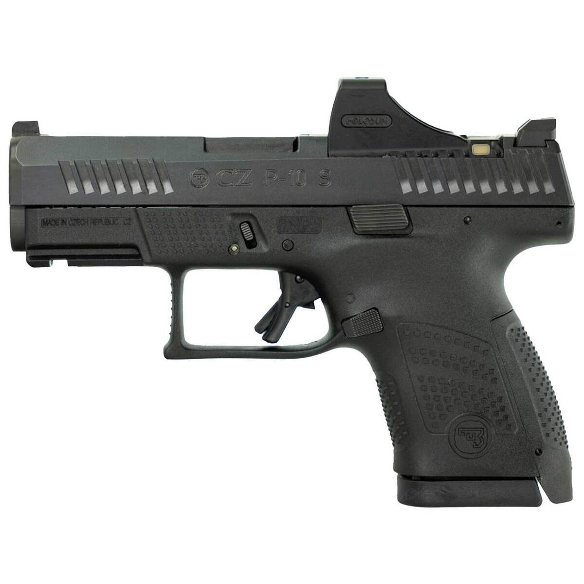 CZ USA P-10 S with Holosun SCS Green Dot Sight 9mm Luger 3.5in Black Nitride Pistol - 12+1 Rounds - Image 2