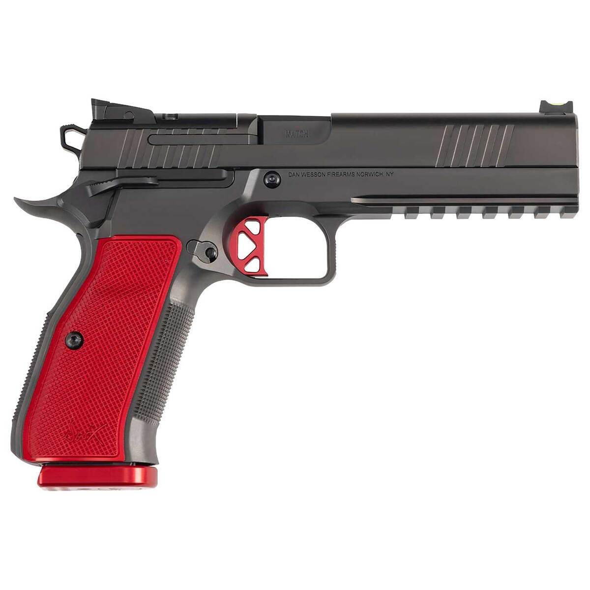 Dan Wesson DWX with Red Grip 9mm Luger 5in Black Pistol - 19+1 Rounds