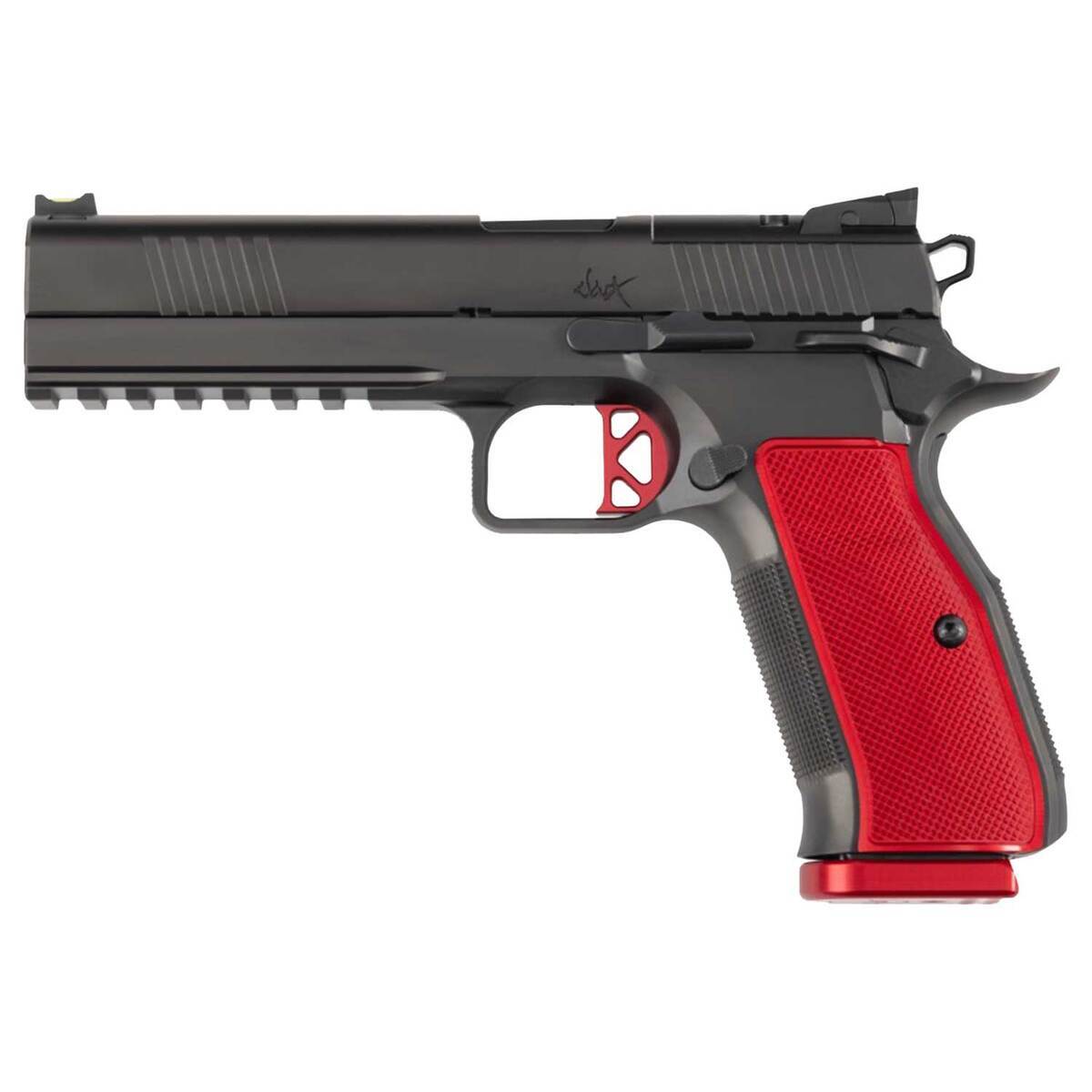Dan Wesson DWX with Red Grip 9mm Luger 5in Black Pistol - 19+1 Rounds - Image 2