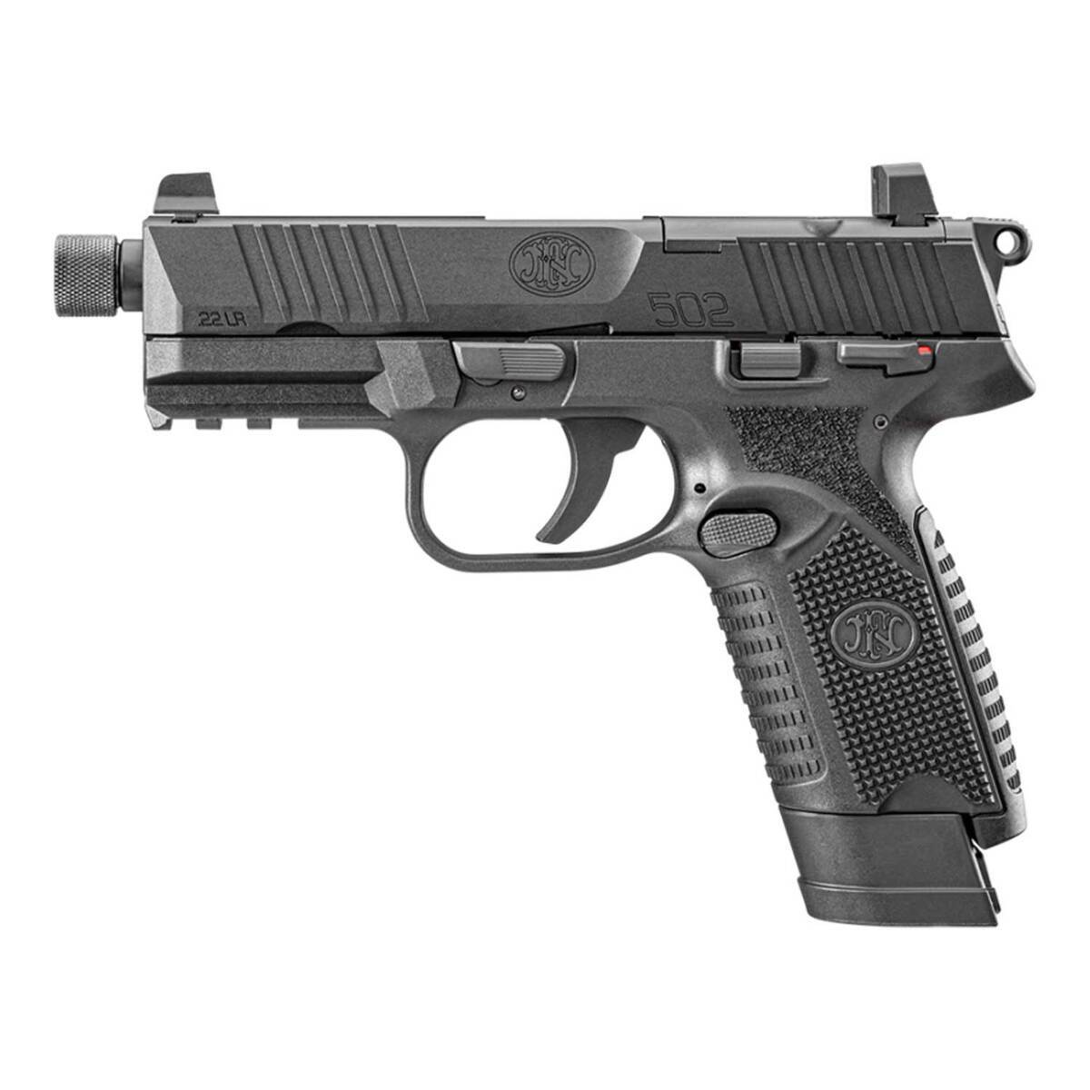 FN 502 Tactical 22 Long Rifle 4.6in Black Pistol - 15+1 Rounds - Image 2