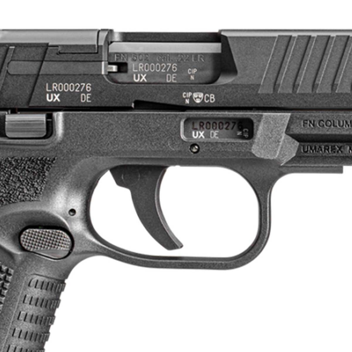 FN 502 Tactical 22 Long Rifle 4.6in Black Pistol - 15+1 Rounds - Image 3