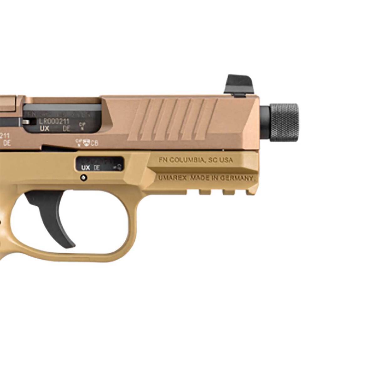 FN 502 Tactical 22 Long Rifle 4.6in Flat Dark Earth Pistol - 15+1 Rounds - Image 3