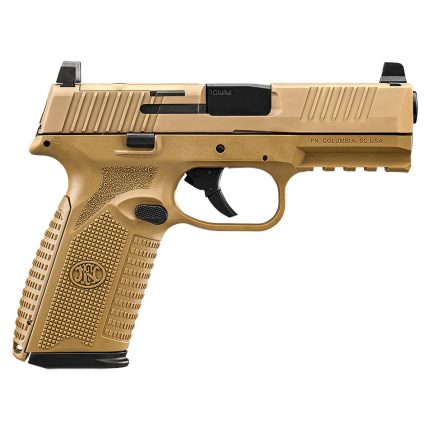 FN 510 10mm Auto 4.1in Flat Dark Earth Cerakote Pistol - 15+1 Rounds - Handguns | Rare Breed Triggers FRT - 15