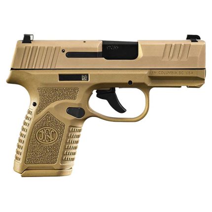 FN Reflex 9mm Luger 3.3in Flat Dark Earth Pistol - 10+1 Rounds - Handguns | Rare Breed Triggers FRT - 15