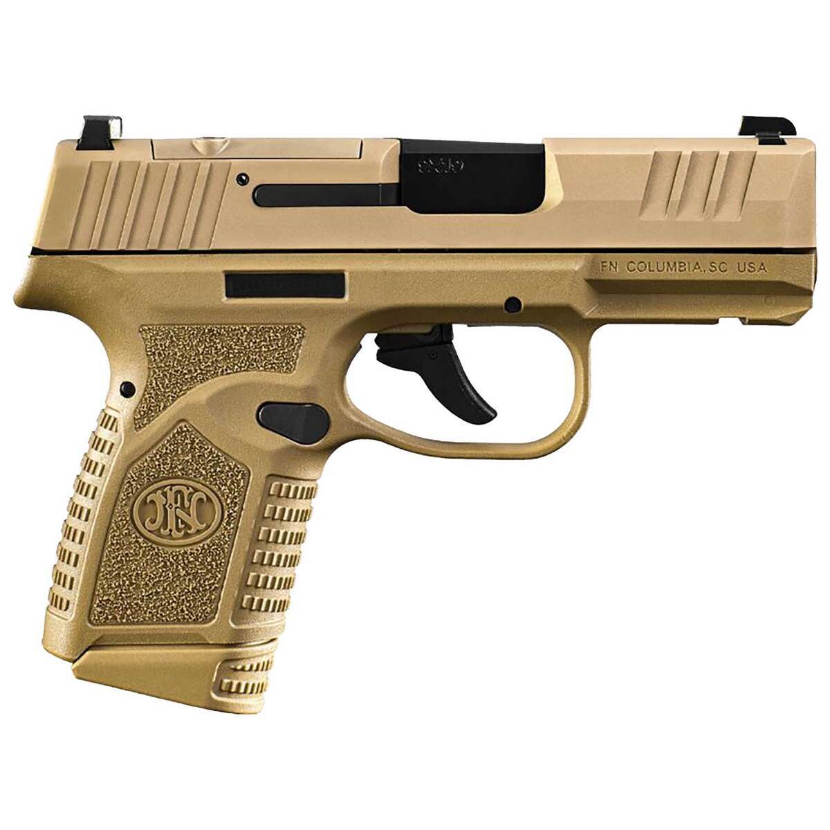 FN Reflex MRD 9mm Luger 3.3in Flat Dark Earth Pistol - 10+1 Rounds