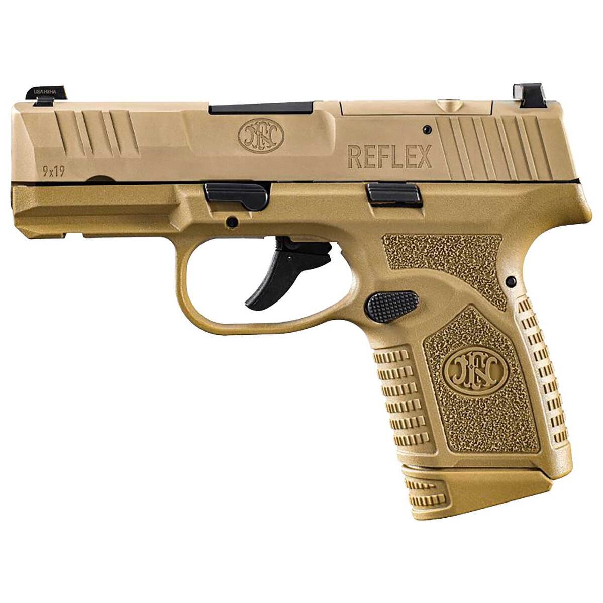 FN Reflex MRD 9mm Luger 3.3in Flat Dark Earth Pistol - 10+1 Rounds - Image 2