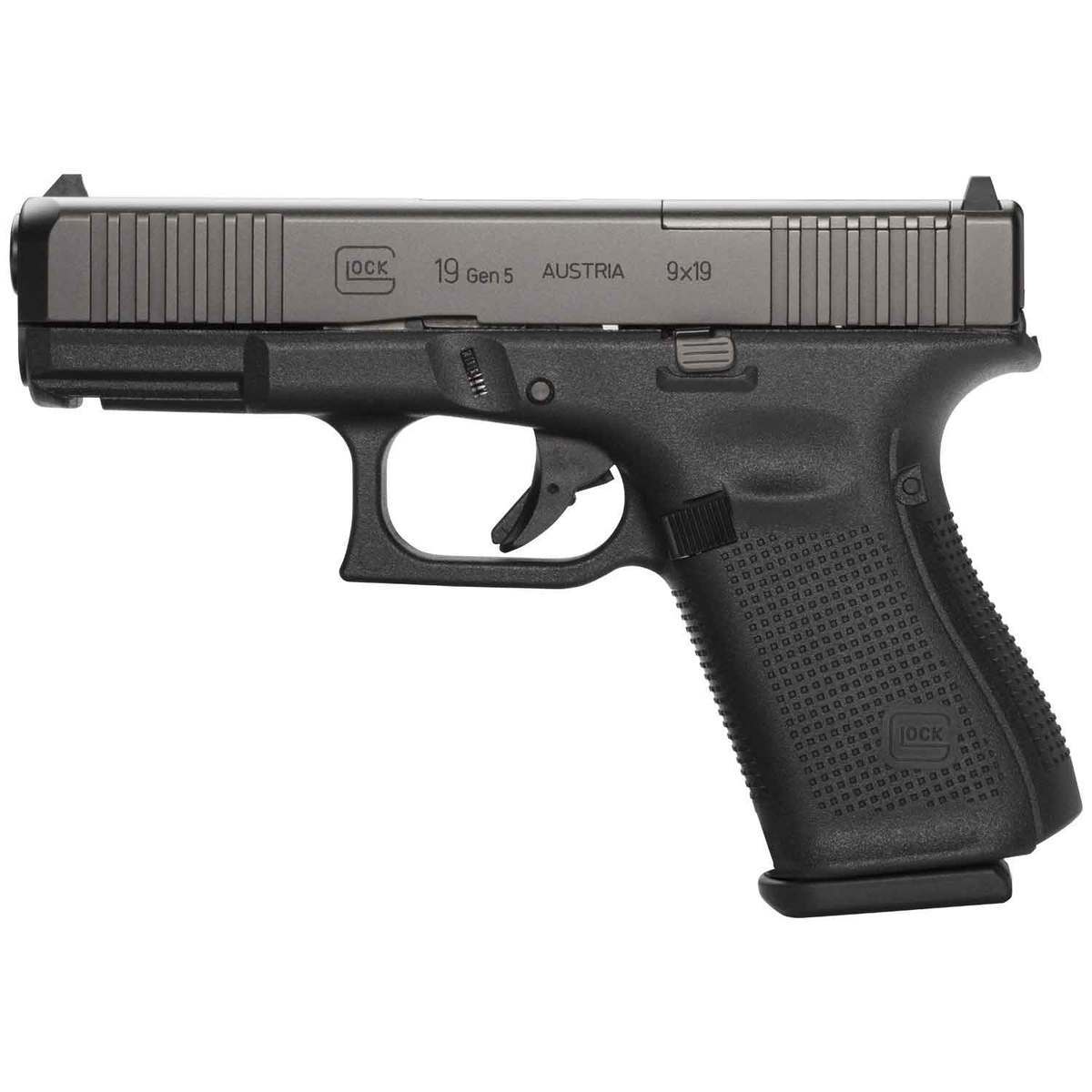 Glock 19 Gen 5 MOS FS 9mm Luger 4.02in Black Pistol - 15+1 Rounds - Image 2