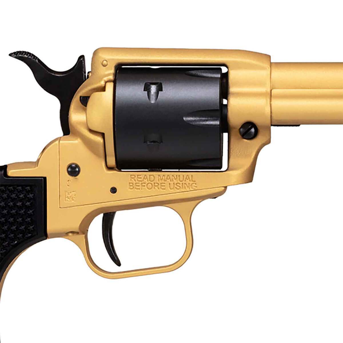 Heritage Rough Rider Small Bore 22 Long Rifle 4.75in Gold Cerakote Revolver - 6 Rounds - Image 3