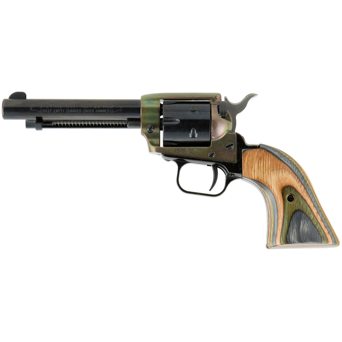 Heritage Rough Rider Small Bore Cocobolo Camo Grips 22 Long Rifle 4.75in Blued Revolver - 6 Rounds - Image 2