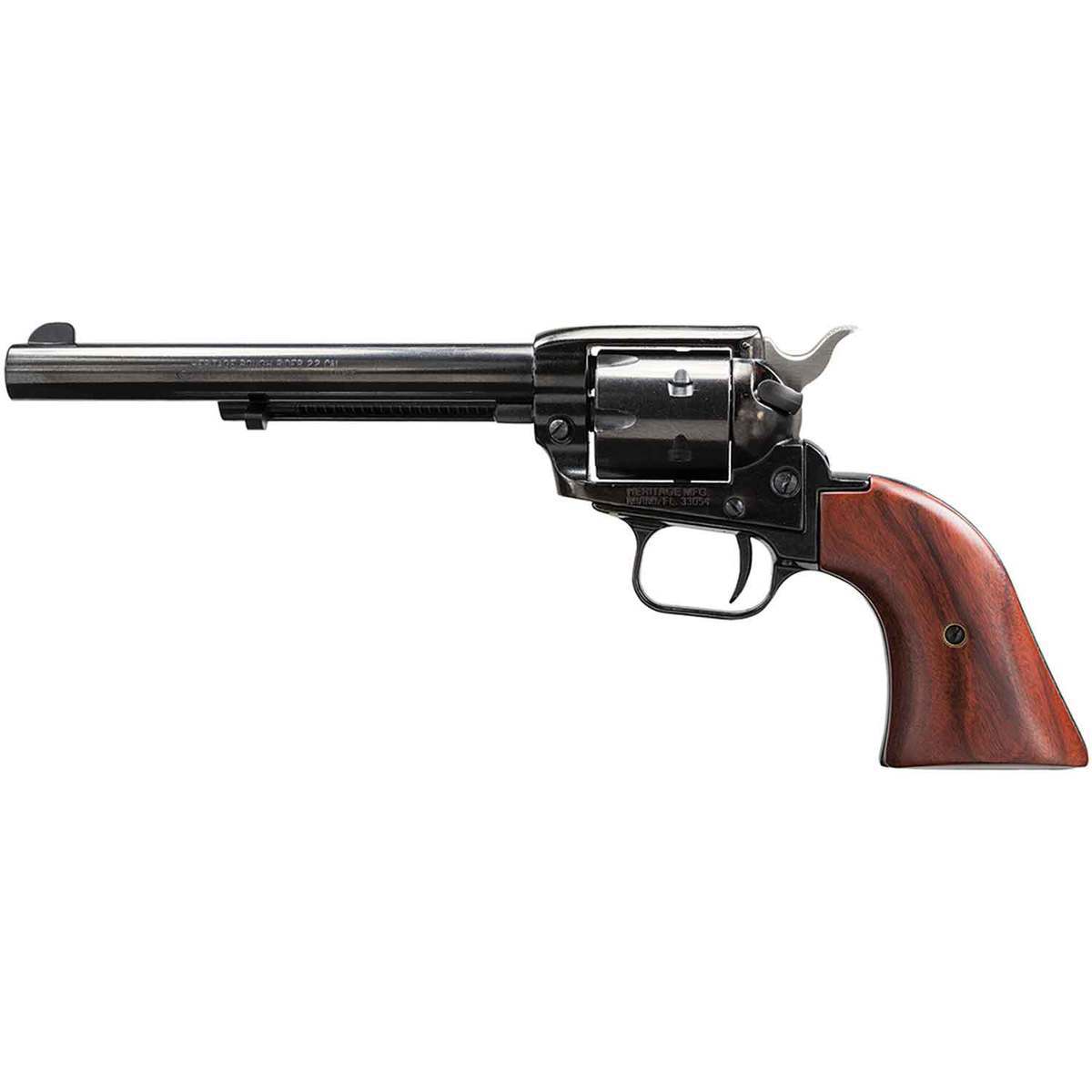 Heritage Small Bore Rough Rider Single Action w/Cocobolo Grips 22 WMR (22 Mag) 6.5in Blued Revolver - 6 Rounds - Image 2