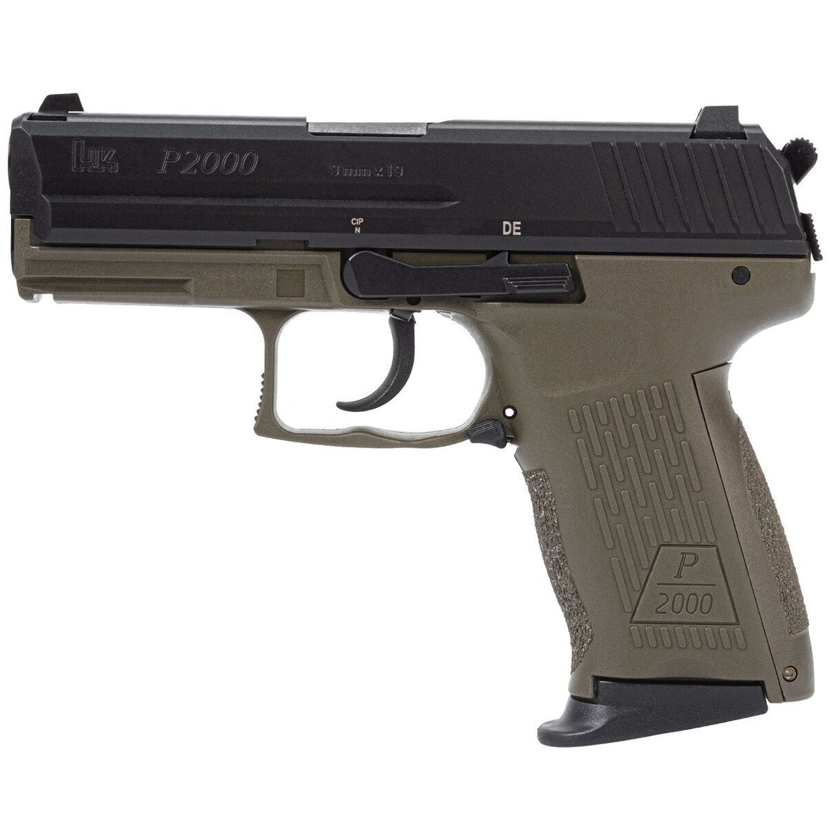 HK P2000 V3 9mm Luger 3in Green Pistol - 10+1 Rounds - Image 2