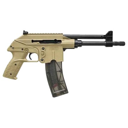 Kel-Tec PLR22 22 Long Rifle 10.5in Tan Nitride Modern Sporting Pistol - 26+1 Rounds - Accessories | Rare Breed Triggers FRT - 15