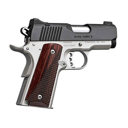 Kimber 1911 Ultra Carry II 9mm Luger 3in Two Tone Pistol - 8+1 Rounds - Shooting Gear | Rare Breed Triggers FRT - 15