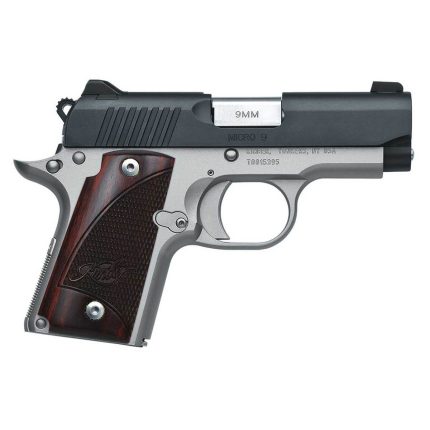 Kimber Micro 9mm Luger 3.1in Black/Stainless Steel Pistol - 6+1 - Handguns | Rare Breed Triggers FRT - 15