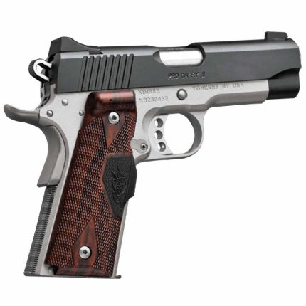 Kimber Pro Carry II Two-Tone LG Crimson Trace 45 Auto (ACP) 4in Stainless/Rosewood Pistol - 8+1 Rounds - Accessories | Rare Breed Triggers FRT - 15