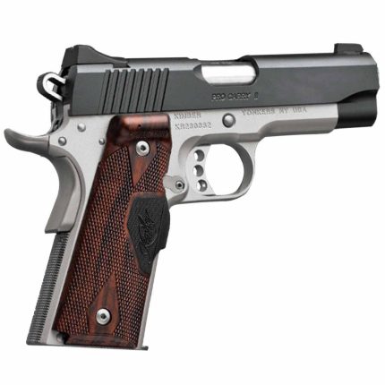 Kimber Pro Carry II Two-Tone LG Crimson Trace 9mm Luger 4in Stainless/Rosewood Pistol - 7+1 Rounds - Handguns | Rare Breed Triggers FRT - 15