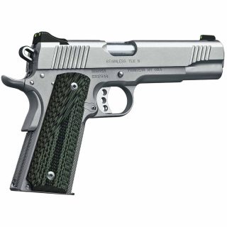 Kimber Stainless TLE II 45 Auto (ACP) 5in Stainless/Black/Green Pistol - 7+1 Rounds