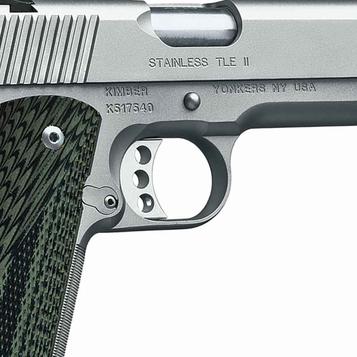Kimber Stainless TLE II 45 Auto (ACP) 5in Stainless/Black/Green Pistol - 7+1 Rounds - Image 2
