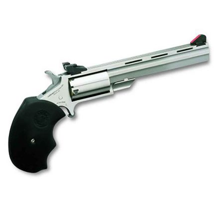 North American Arms Mini Master 22 WMR (22 Mag) 4in Stainless Revolver - 5 Rounds - Shooting Gear | Rare Breed Triggers FRT - 15