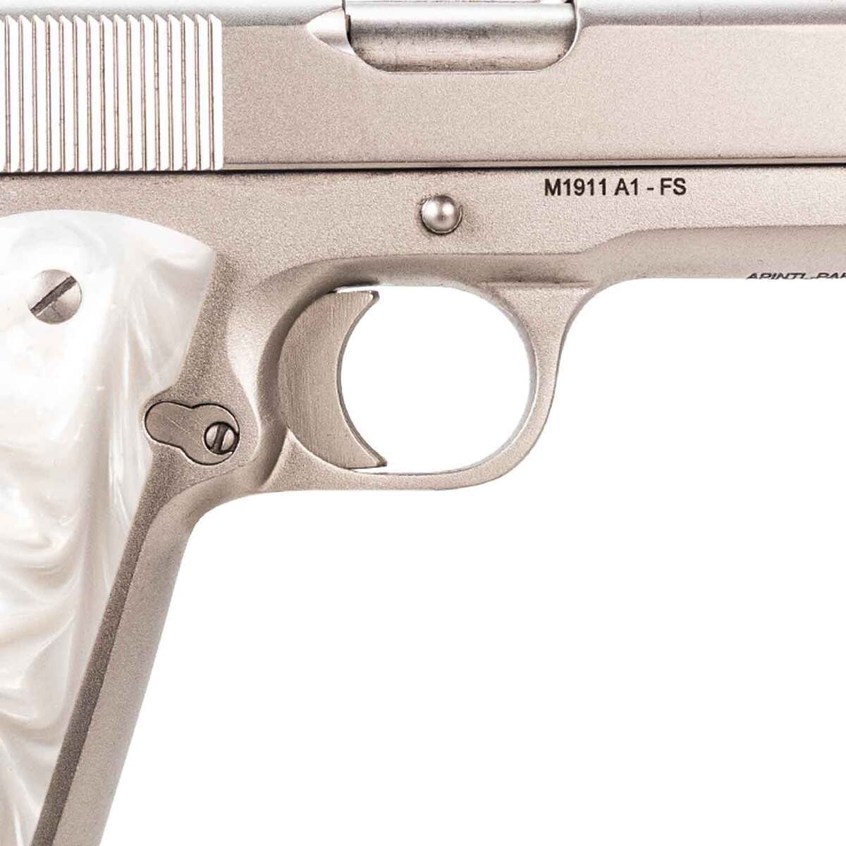 Rock Island Armory M1911-A1 GI 45 Auto (ACP) 5in Matte Nickle Pistol - 8+1 Rounds - California Compliant - Image 3