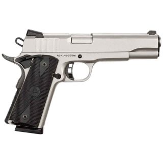 Rock Island Armory Rock Standard 45 Auto (ACP) 5in Nickel Pistol - 8+1 Rounds