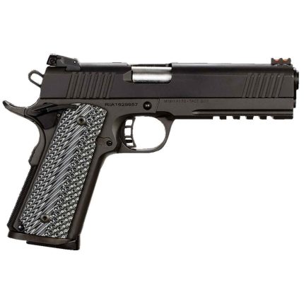 Rock Island M1911-A1 TAC Ultra FS 45 Auto (ACP) 5in Black Pistol - 8+1 Rounds - Handguns | Rare Breed Triggers FRT - 15