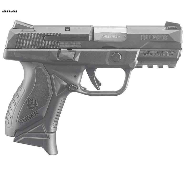 Ruger American Compact 45 Auto (ACP) +P 3.75in Black Pistol - 10+1 Rounds - Image 2