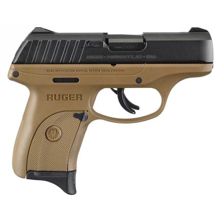 Ruger EC9s 9mm Luger 3.12in Black/FDE Pistol - 7+1 Rounds - Handguns | Rare Breed Triggers FRT - 15