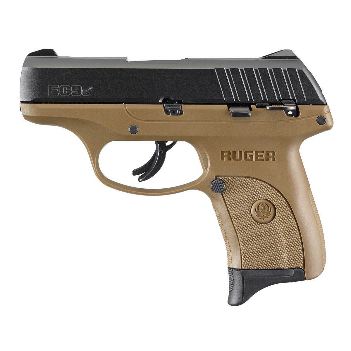 Ruger EC9s 9mm Luger 3.12in Black/FDE Pistol - 7+1 Rounds - Image 2