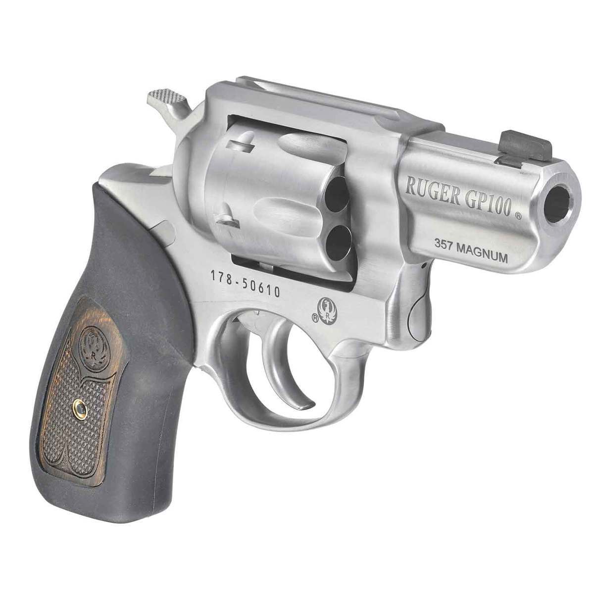 Ruger GP100 357 Magnum 2.5in Stainless Revolver - 6 Rounds - Image 3