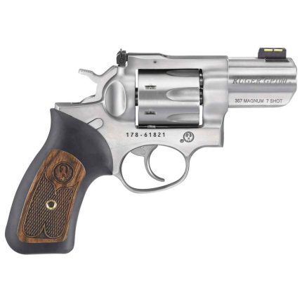 Ruger GP100 357 Magnum 2.5in Stainless Revolver - 7 Rounds - Accessories | Rare Breed Triggers FRT - 15