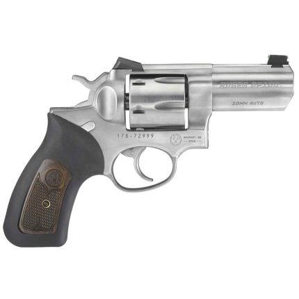 Ruger GP100 Wiley Clapp 10mm Auto 3in Stainless Revolver - 6 Rounds - Accessories | Rare Breed Triggers FRT - 15