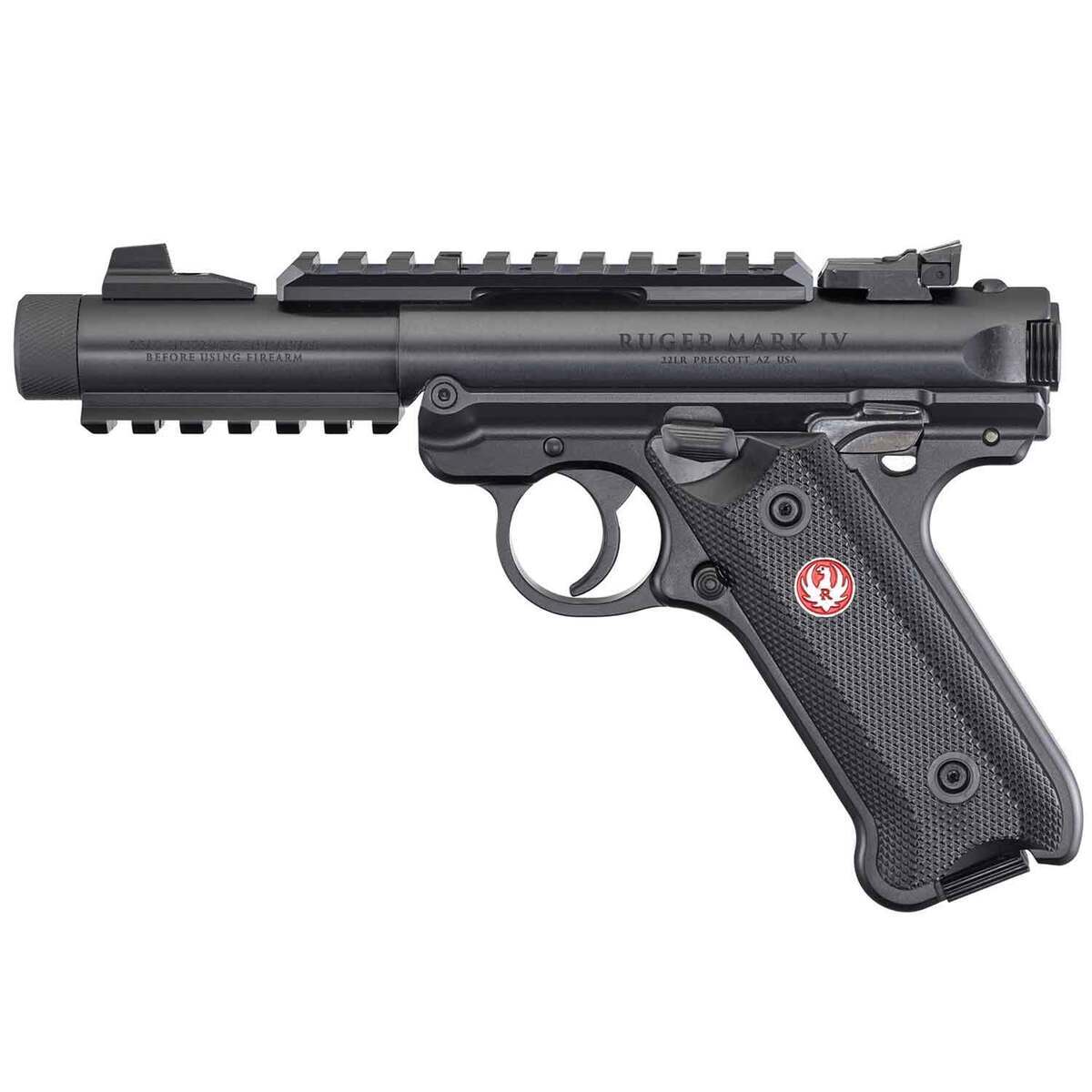 Ruger Mark IV Tactical 22 Long Rifle 4.4in Blued Pistol - 10+1 Rounds - Image 2