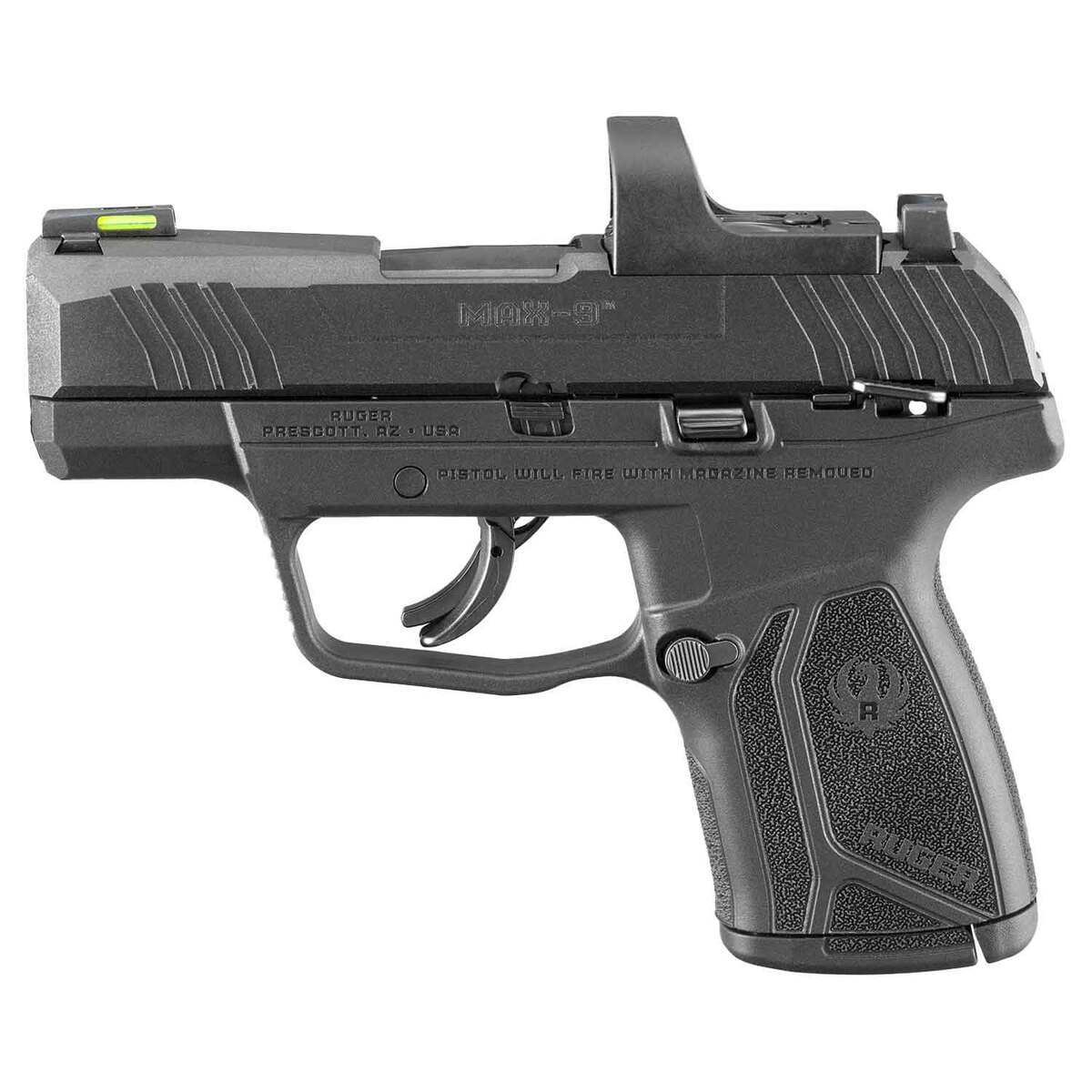 Ruger Max-9 W/Red Dot 9mm Luger 3.2in Black Oxide Pistol - 12+1 Rounds - Image 2