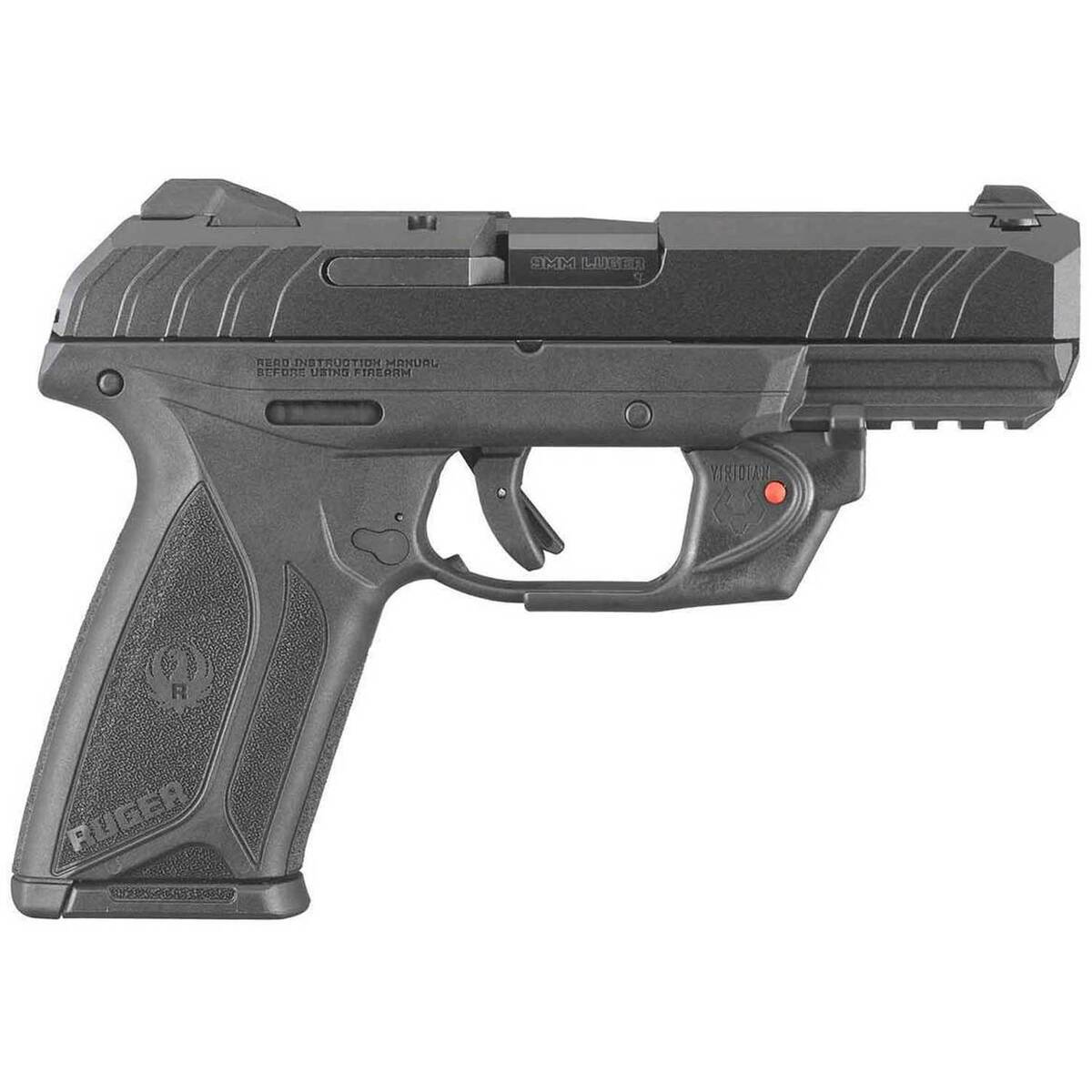 Ruger Security-9 with Virdian E-Series Red Laser 9mm Luger 4in Blued Pistol - 15+1 Rounds
