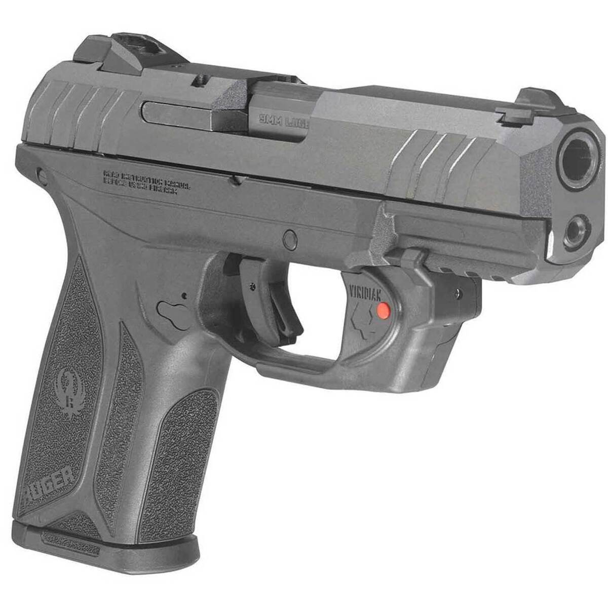 Ruger Security-9 with Virdian E-Series Red Laser 9mm Luger 4in Blued Pistol - 15+1 Rounds - Image 3