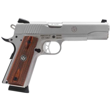 Ruger SR1911 Standard 45 Auto (ACP) 5in Low Glare Stainless Pistol - 8+1 Rounds - Handguns | Rare Breed Triggers FRT - 15