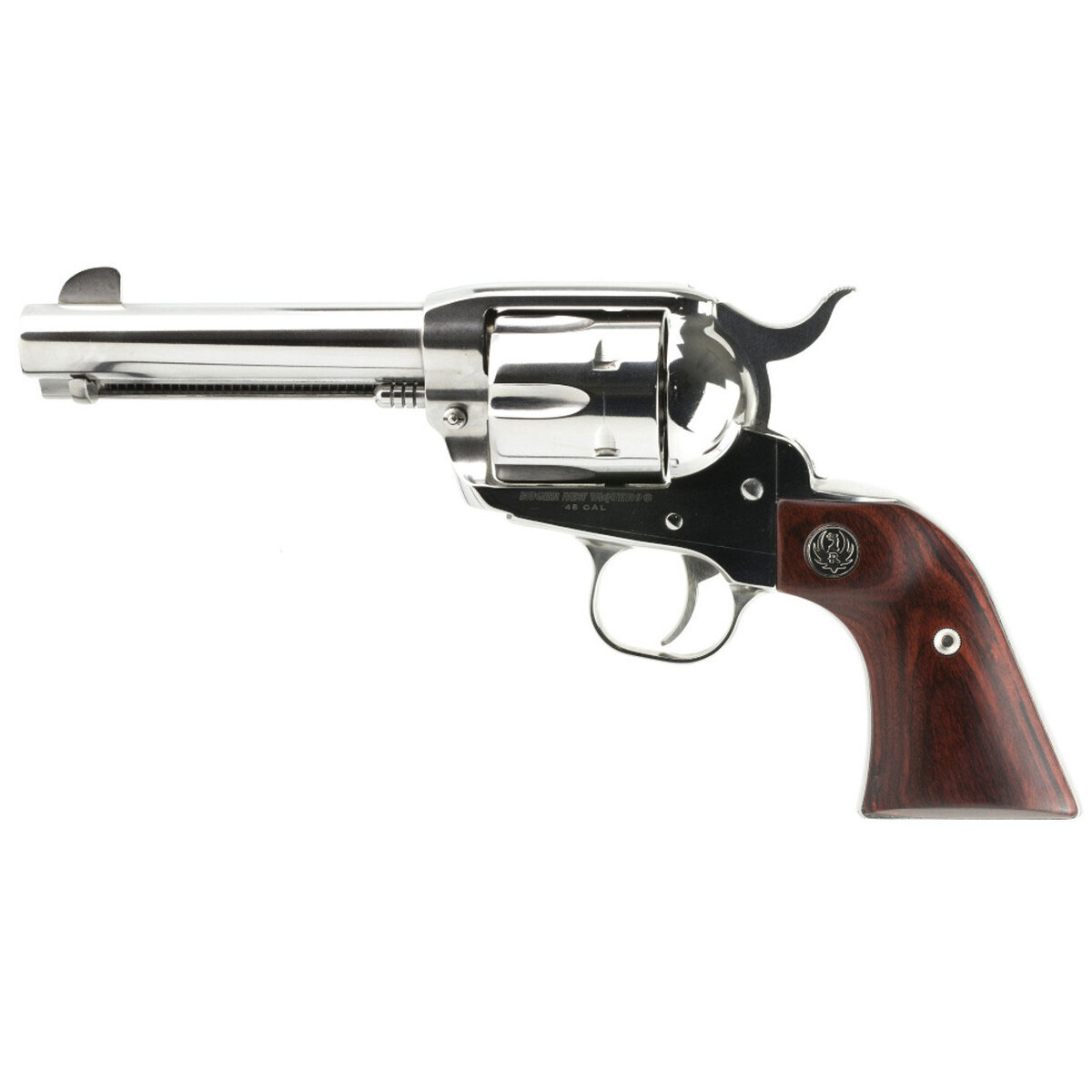 Ruger Vaquero 45 (Long) Colt 4.62in High Gloss Stainless Revolver - 6 Rounds - Image 2