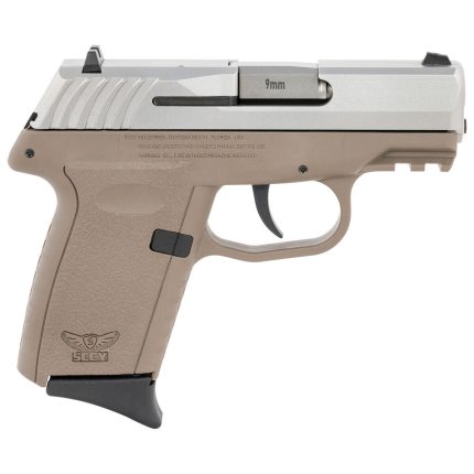 SCCY CPX-2 Gen 3 9mm Luger 3.1in Stainless Steel FDE Pistol - 10+1 Rounds - Handguns | Rare Breed Triggers FRT - 15