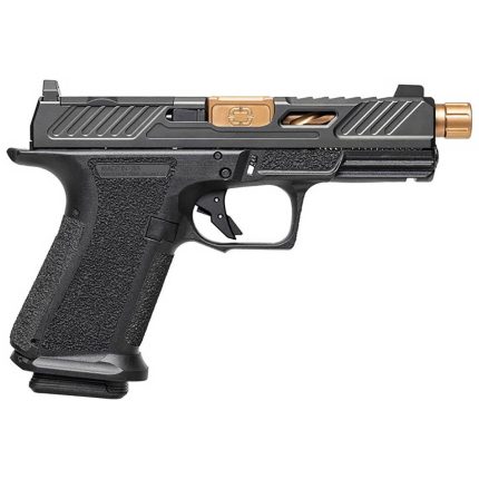 Shadow Systems MR920 Elite 9mm Luger 4.5in Black/Bronze Nitride Pistol - 15+1 Rounds - Handguns | Rare Breed Triggers FRT - 15