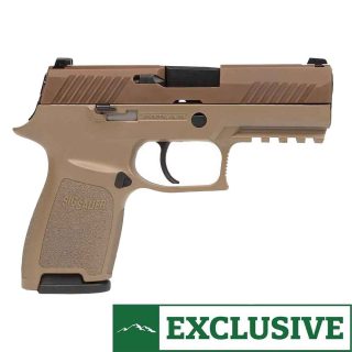 Sig Sauer P320 Nitron Compact 9mm Luger 3.9in Coyote Brown Pistol - 15+1 Rounds