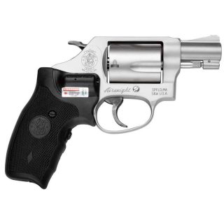 Smith & Wesson Model 637 Airweight w/Crimson Trace Lasergrip 38 Special 1.88in Matte Silver/Black Revolver - 5 Rounds
