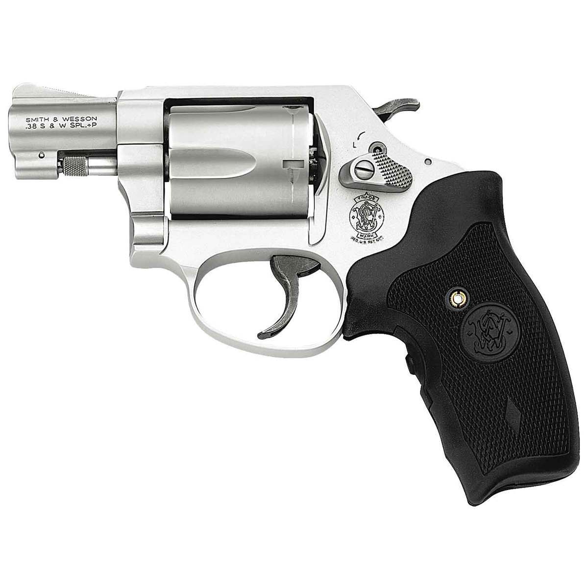 Smith & Wesson Model 637 Airweight w/Crimson Trace Lasergrip 38 Special 1.88in Matte Silver/Black Revolver - 5 Rounds - Image 2