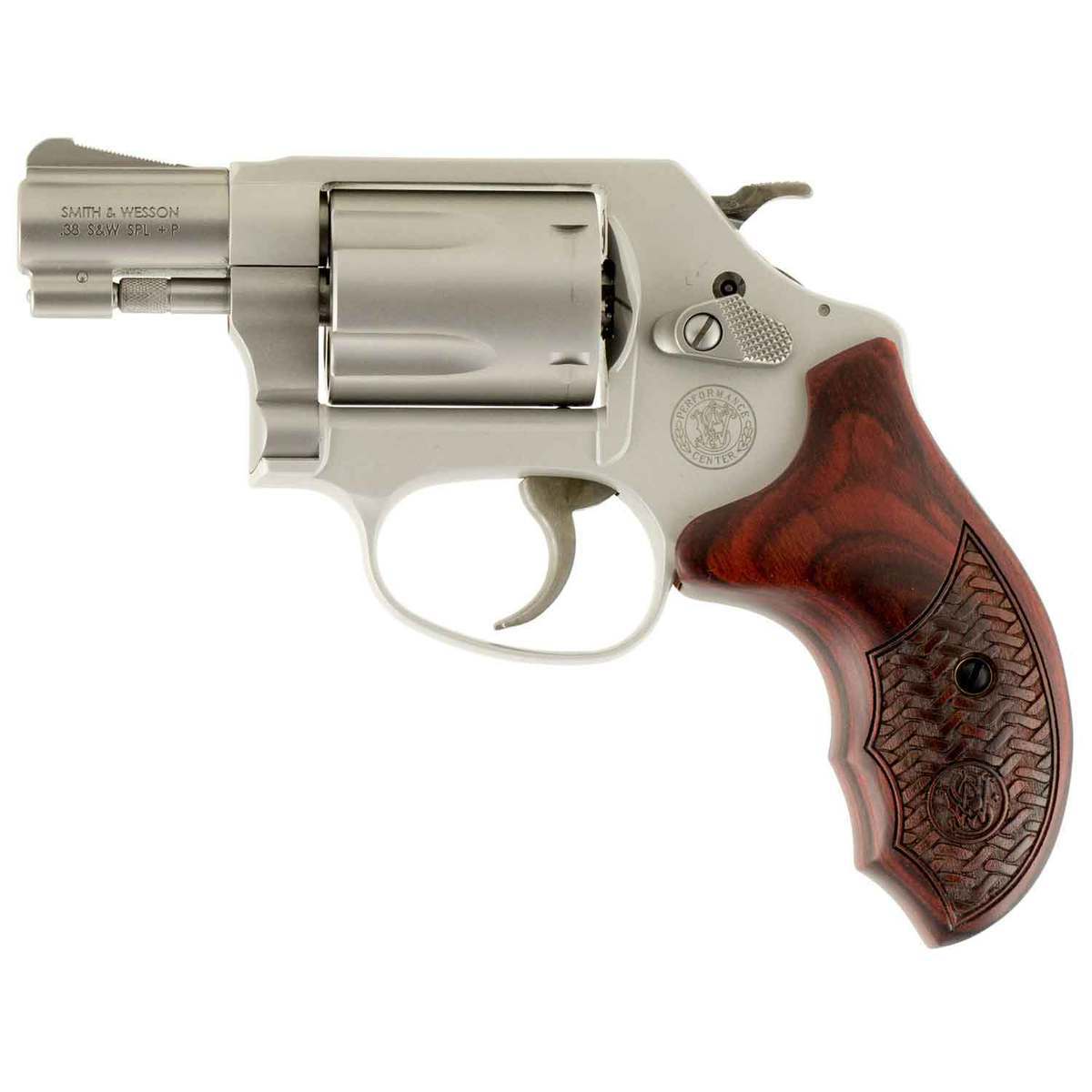 Smith & Wesson Performance Center Model 637 Enhanced Action 38 Special +P 1.875in Matte Silver Revolver - 5 Rounds - Image 2