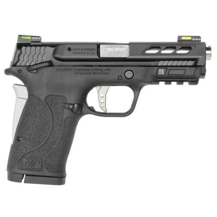 Smith & Wesson Performance Center M&P 380 Shield EZ 380 Auto (ACP) 3.8in Black/Silver Pistol - 8+1 Rounds - Handguns | Rare Breed Triggers FRT - 15