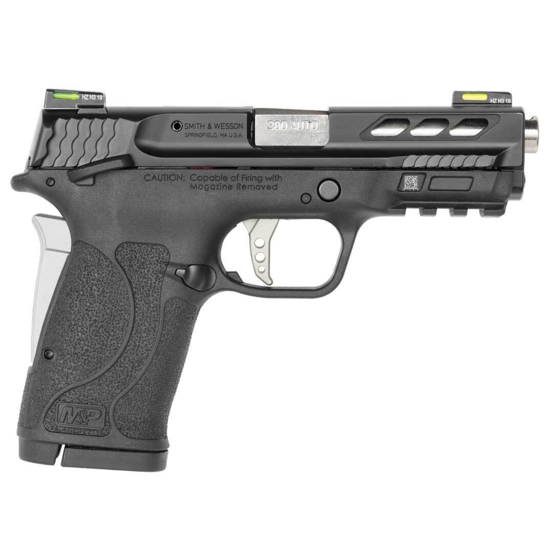 Smith & Wesson Performance Center M&P 380 Shield EZ 380 Auto (ACP) 3.8in Black/Silver Pistol - 8+1 Rounds