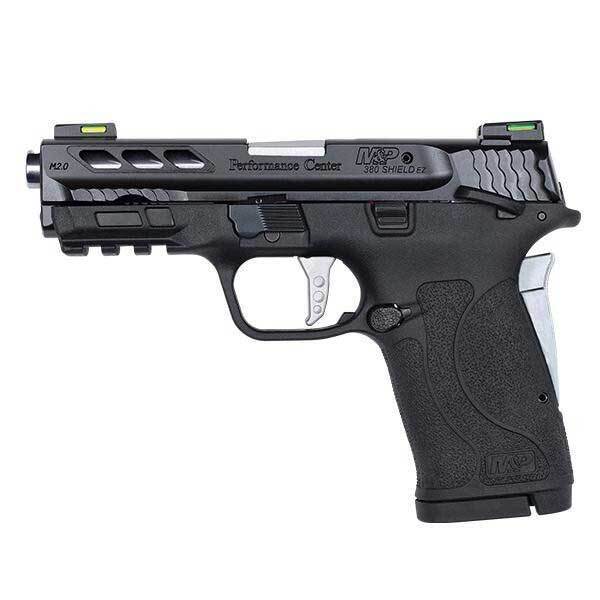 Smith & Wesson Performance Center M&P 380 Shield EZ 380 Auto (ACP) 3.8in Black/Silver Pistol - 8+1 Rounds - Image 2