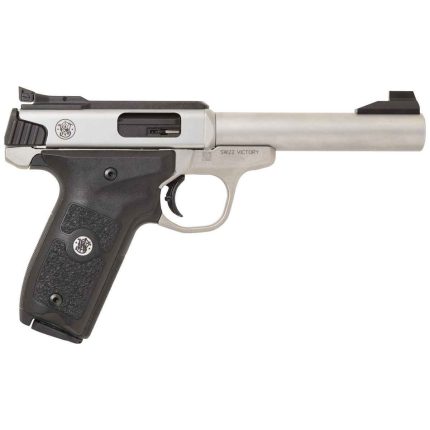 Smith & Wesson SW22 Victory 22 Long Rifle 5.5in Stainless Pistol - 10+1 Rounds - Rifles | Rare Breed Triggers FRT - 15