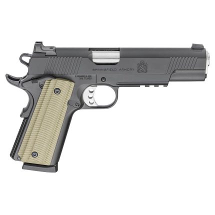 Springfield Armory 1911 Operator 45 Auto (ACP) 5in Black Pistol - 8+1 Rounds - Handguns | Rare Breed Triggers FRT - 15